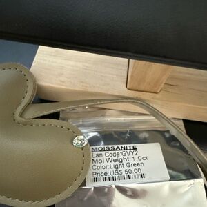 Light Green Moissanite Crystal NWT